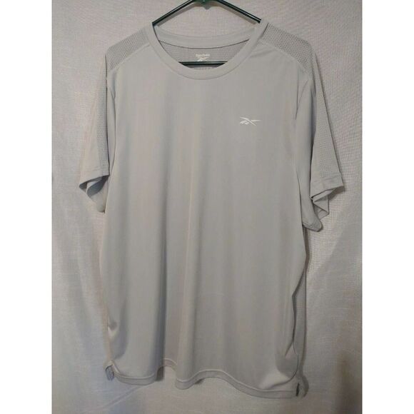 REEBOK Speedwick REEcycled Short Sleeve Athletic T Shirt Men's Size XL Gray - Picture 1 of 5